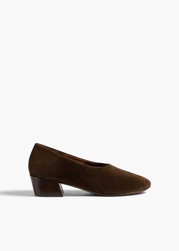 Marcy Pump 30 Ebano Suede