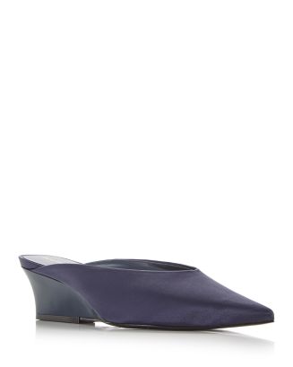 Marilyn Wedge Mule – After Hours Navy Satin
