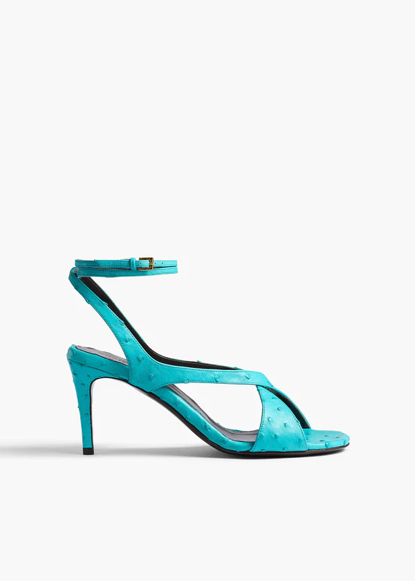 Liria Ankle-Strap Sandal 75 in Crystal Blue
