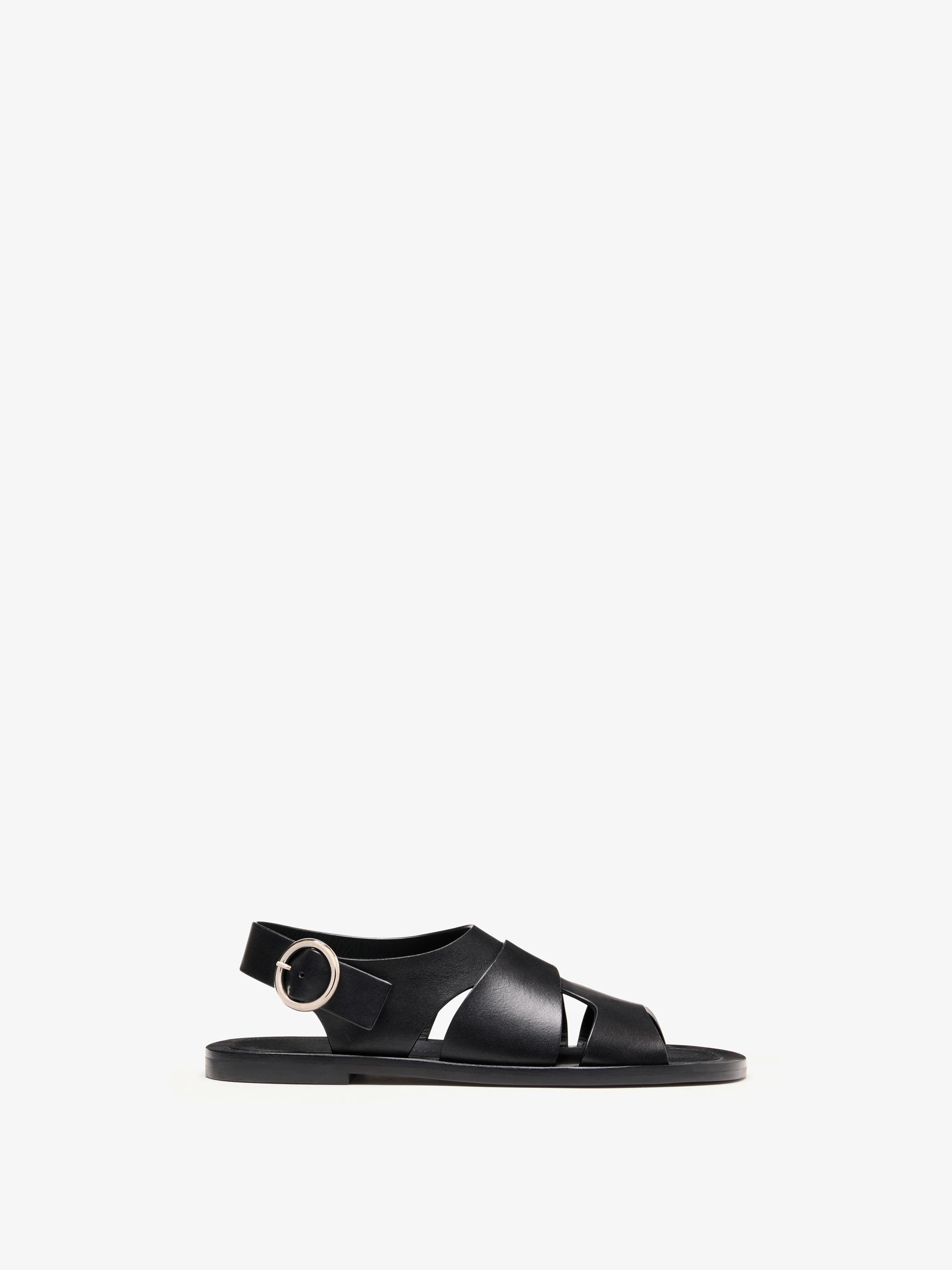 Capri Fisherman Sandal - Black