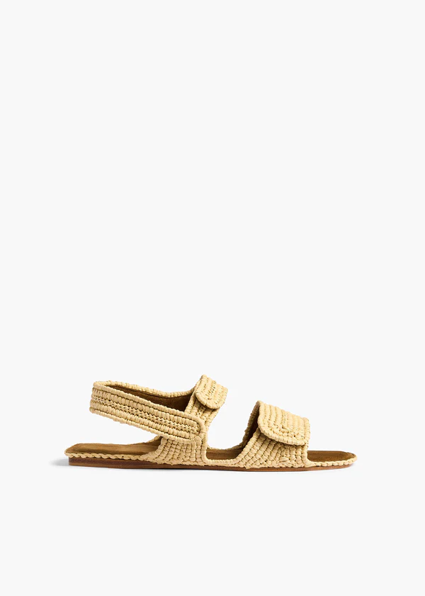 Boden Raffia Flat in Natural Raffia