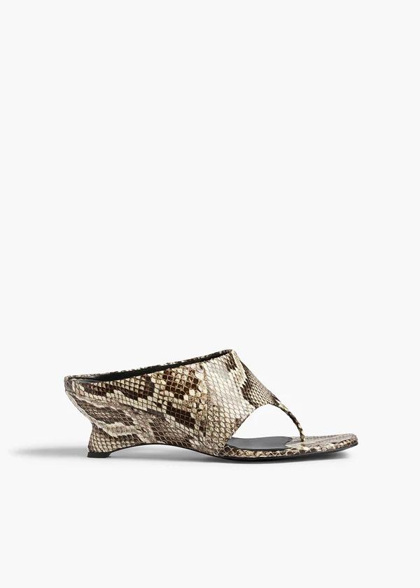 Marlow Mule 55 in Natural Python