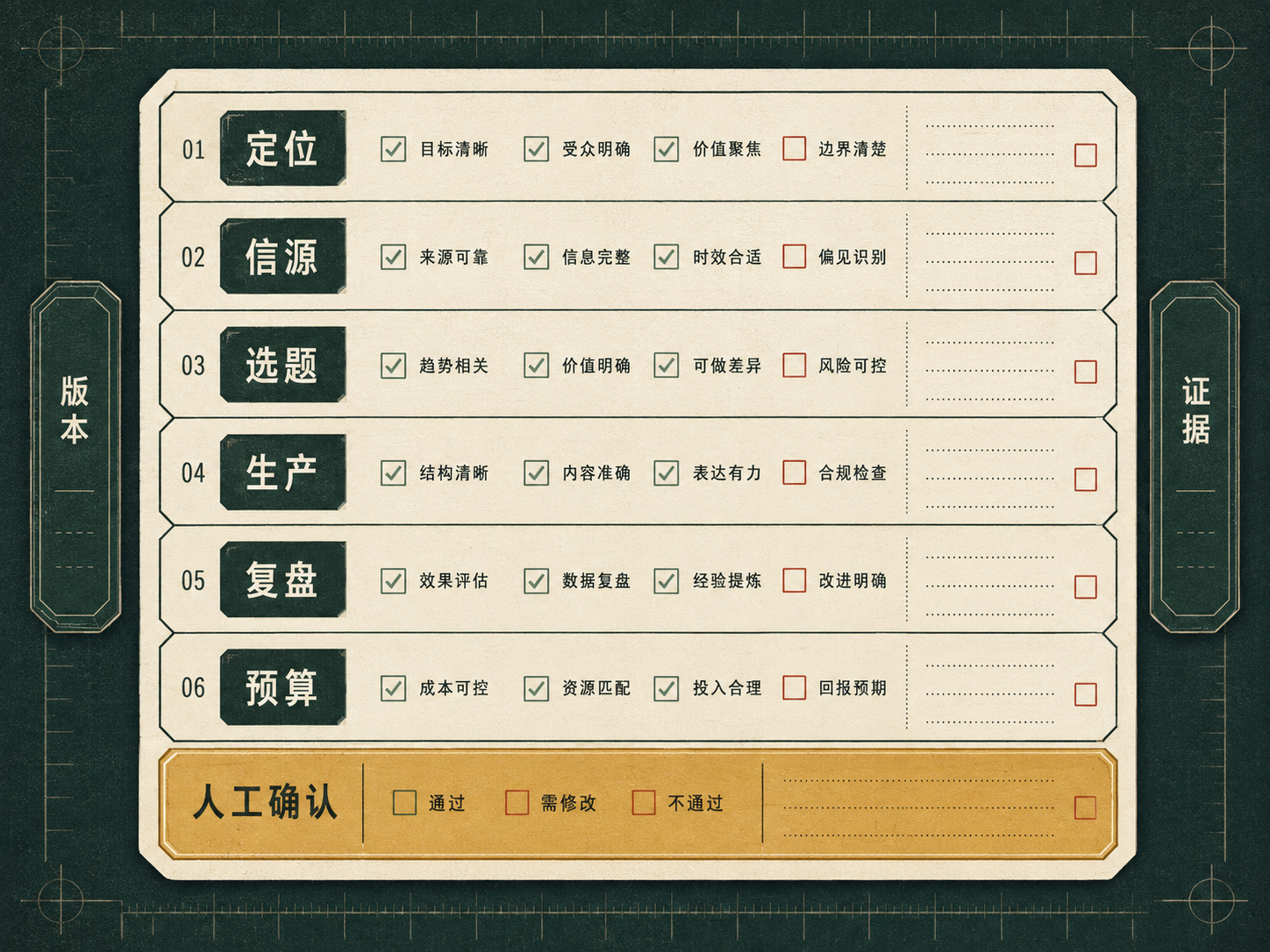 可收藏的 Agent 运营执行卡
