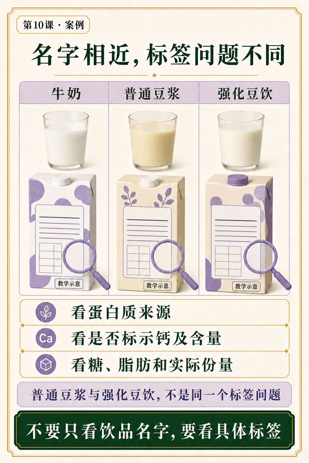 第十课钙饮品标签案例页